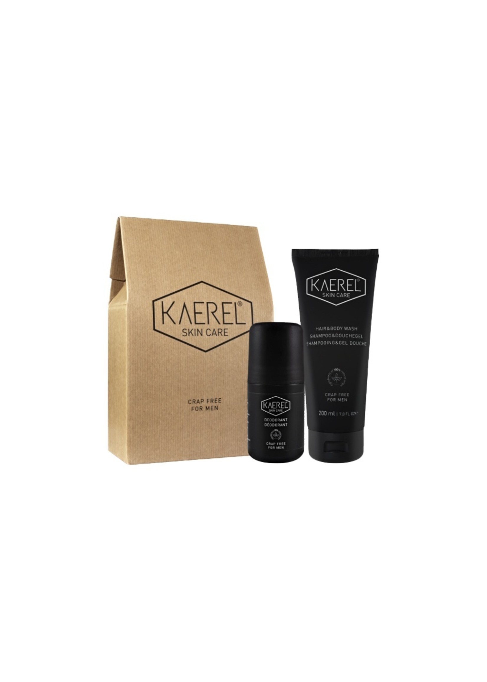 Kaerel Skin Care Cadeauset- Deodorant + Hair & Bodywash