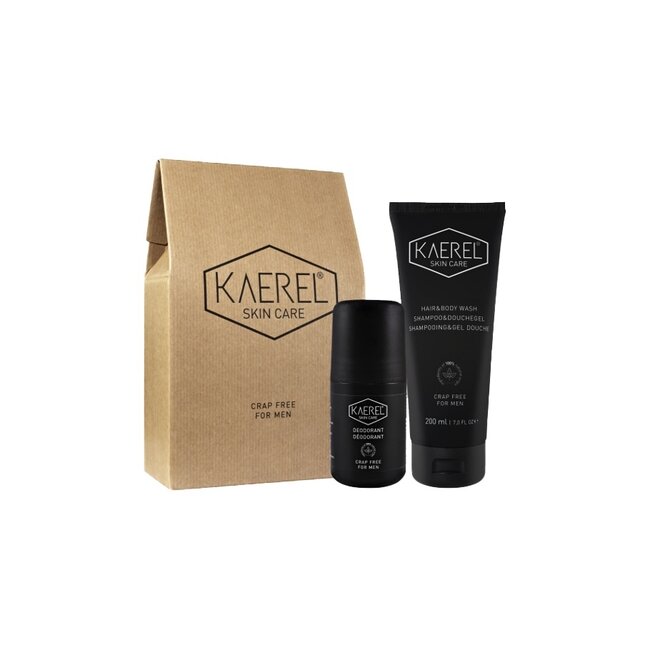 Kaerel Skin Care Cadeauset- Deodorant + Hair & Bodywash