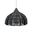 De Whipped Hanglamp - 60x60x50 - Zwart - Rotan