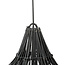 Rotan Hanglamp - 110x110x80 - Zwart - Rotan