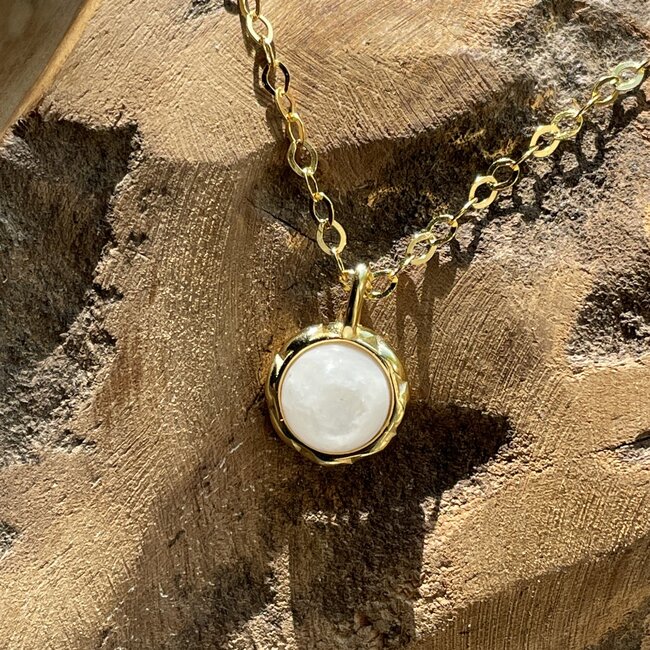 Geboortesteen Ketting - Edelstenen - Goldplated