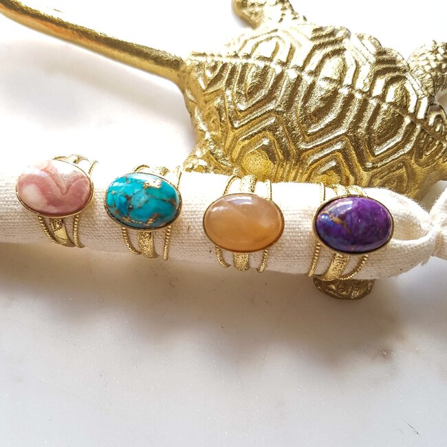 PuurSpirits Rhodochrosiet Ring - Mathilde