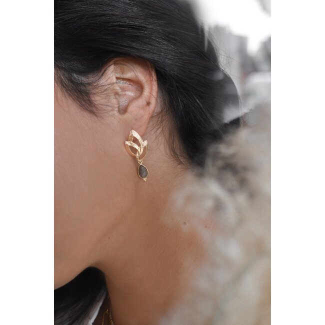 Labradoriet Oorbellen - Neree