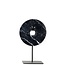 De Marmeren Disc op Stand - Zwart - M - 20x9x35 cm