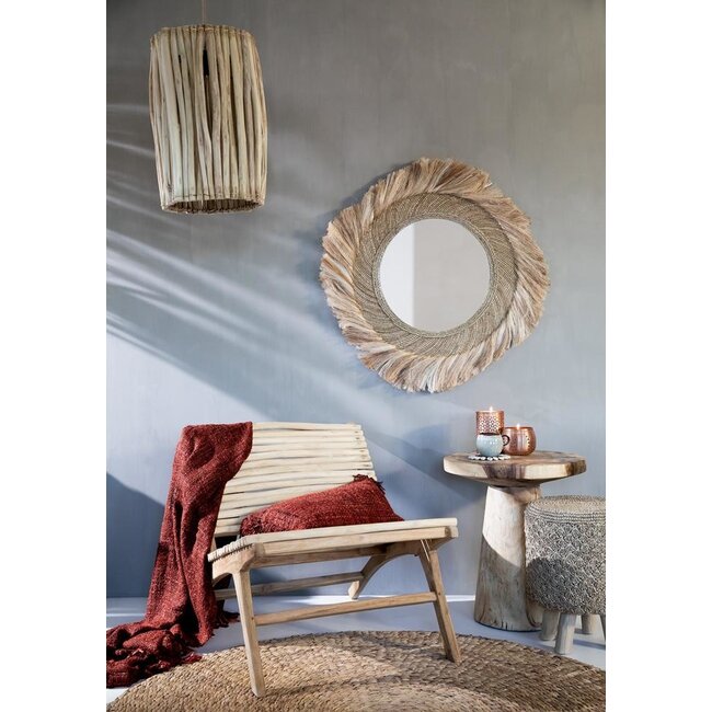 De Timber Conic Bijzettafel - ø50x57cm - Naturel - Munggurhout