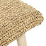 De Raffia Bank - 60x28x45cm - Naturel - Teakhout