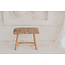 De Raffia Bank - 60x28x45cm - Naturel - Teakhout