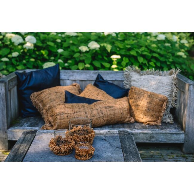 De Oh My Gee Kussenhoes - Cinnamon Zwart - 35x100