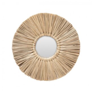De Alang Alang Spiegel - ø35cm - Naturel