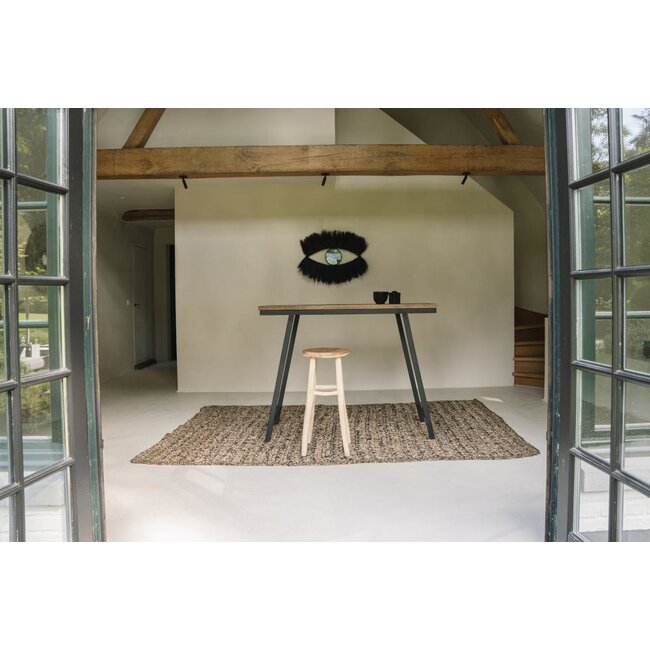 De Black Eye Spiegel - 100x60 cm - Zwart - Gras