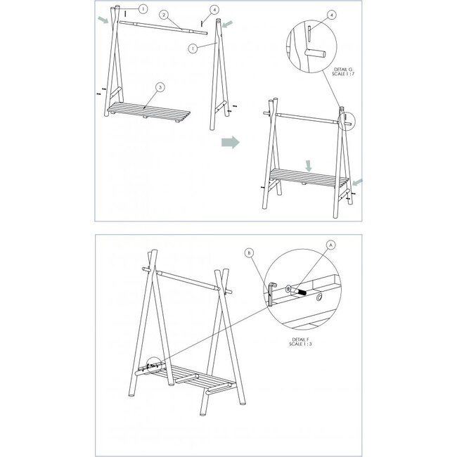 Het Kledingrek - Naturel