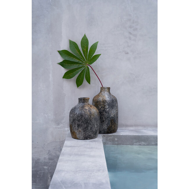 De Classy Vaas - Antiek Grijs - S