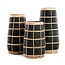 De Cutie Vaas - Zwart Naturel - M