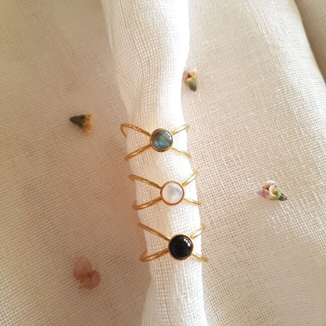 Elegante Ring met Onyx