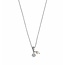 Ketting Parel Bloem Bedel Zilverkleurig