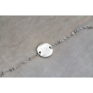 Zilverkleurig Armbandje Regenboogbaby