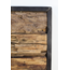 Barry Wandspiegel - 60x60 cm - Naturel/Zwart - Teak