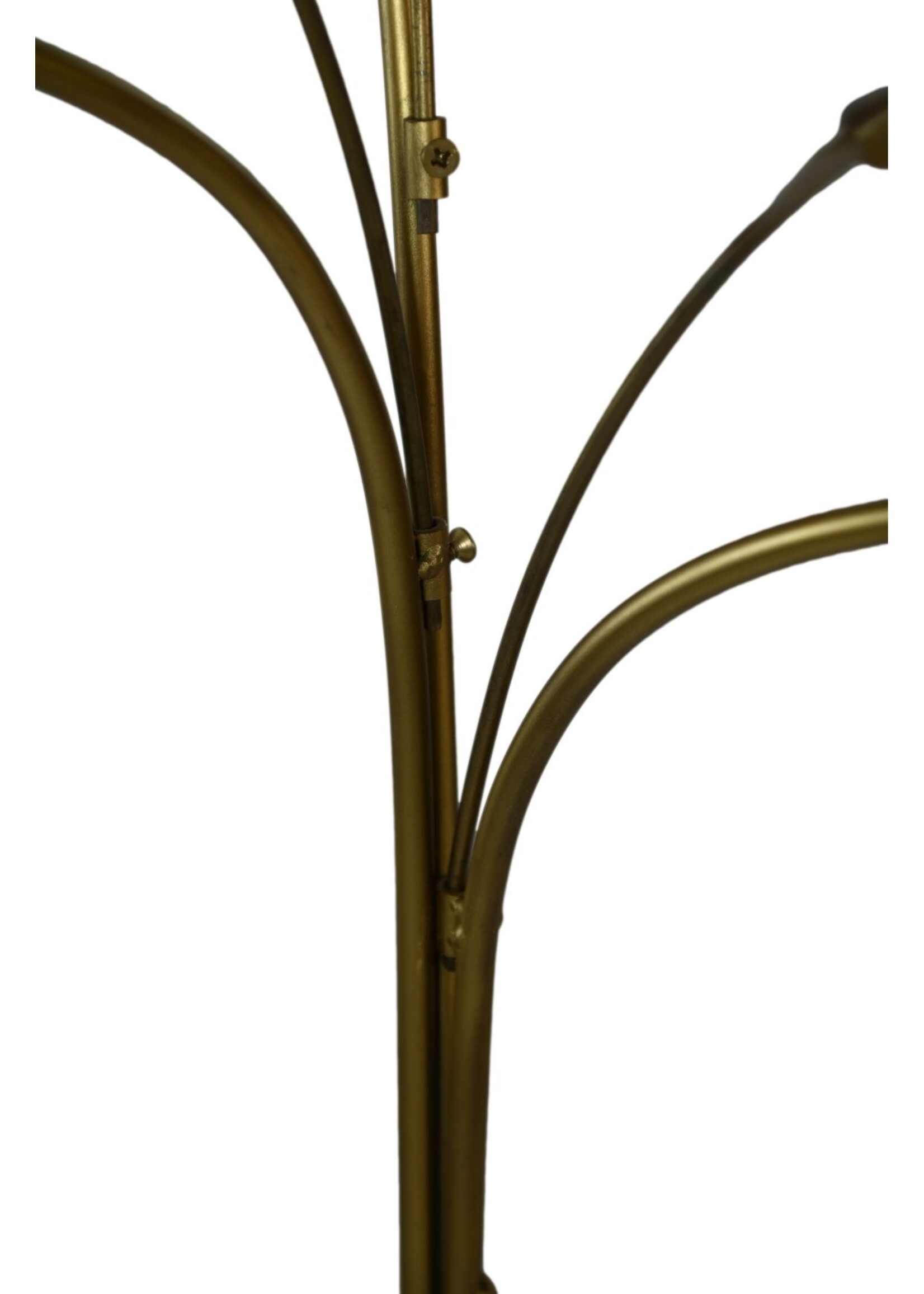 HSM Collection Gouden Palmboom Vloerlamp - 60x75x150 cm - Metaal