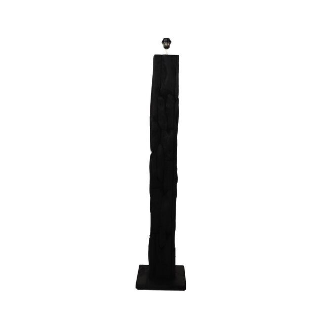 Jazmin Vloerlamp voet - 30x30x145cm - Zwart - Teak