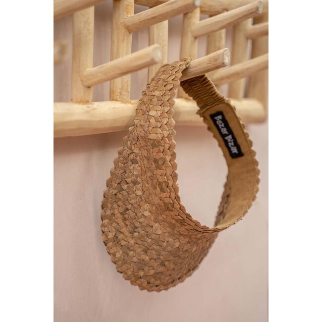 De Island Kapstok - 70x12x20cm - Naturel - Teakhout