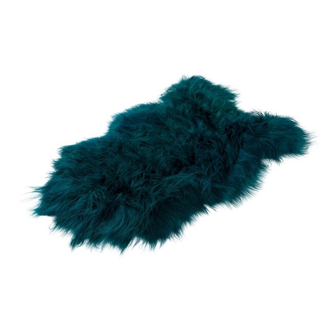 PuurLoom Kleed - 100x65cm - Groen - Schapenvacht