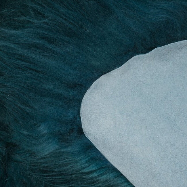 PuurLoom Kleed - 100x65cm - Groen - Schapenvacht