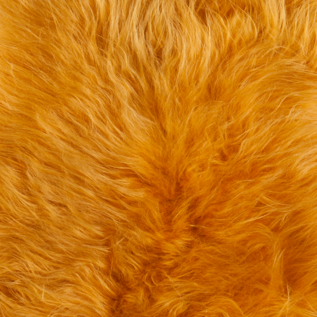 PuurLoom Kleed - 100x65cm - Geel - Schapenvacht