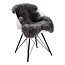 PuurLoom Kleed - 100x65cm - Grijs Kort - Schapenvacht