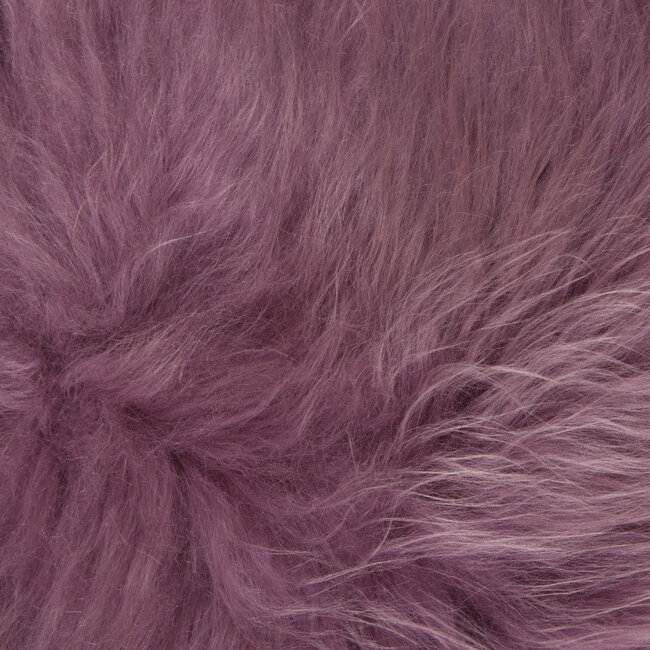 PuurLoom Kleed - 100x65cm - Donkerroze - Schapenvacht