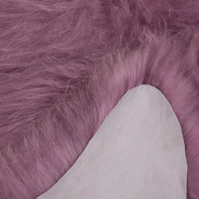 PuurLoom Kleed - 100x65cm - Donkerroze - Schapenvacht
