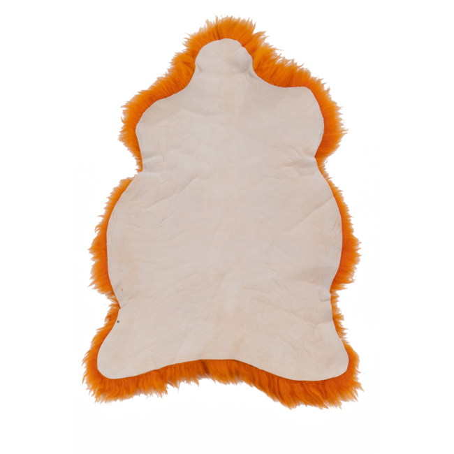 PuurLoom Kleed - 100x65cm - Oranje - Schapenvacht