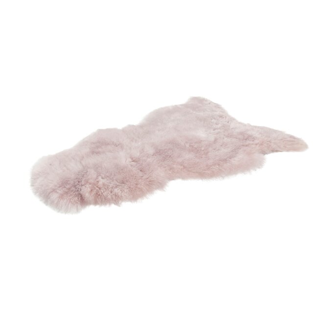 PuurLoom Kleed - 100x65cm - Roze Kort - Schapenvacht