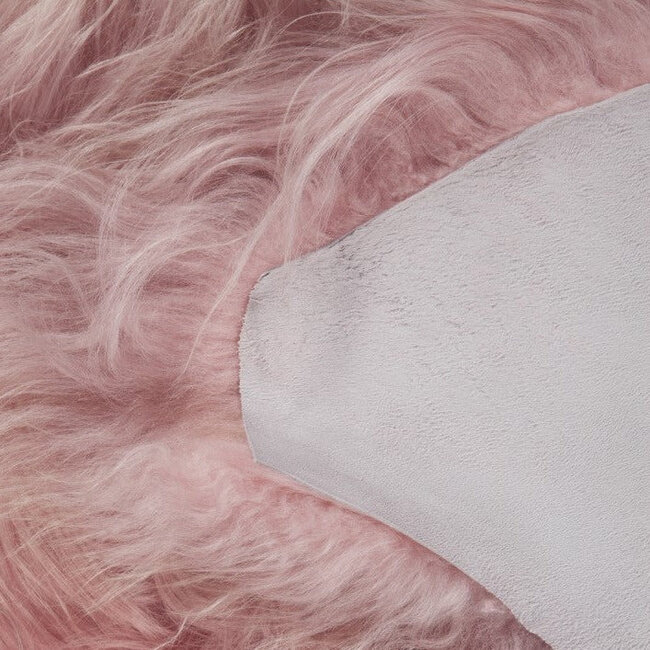 PuurLoom Kleed - 100x65cm - Roze - Schapenvacht IJslands