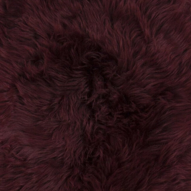 PuurLoom Kleed - 100x65cm -Merlot - Schapenvacht