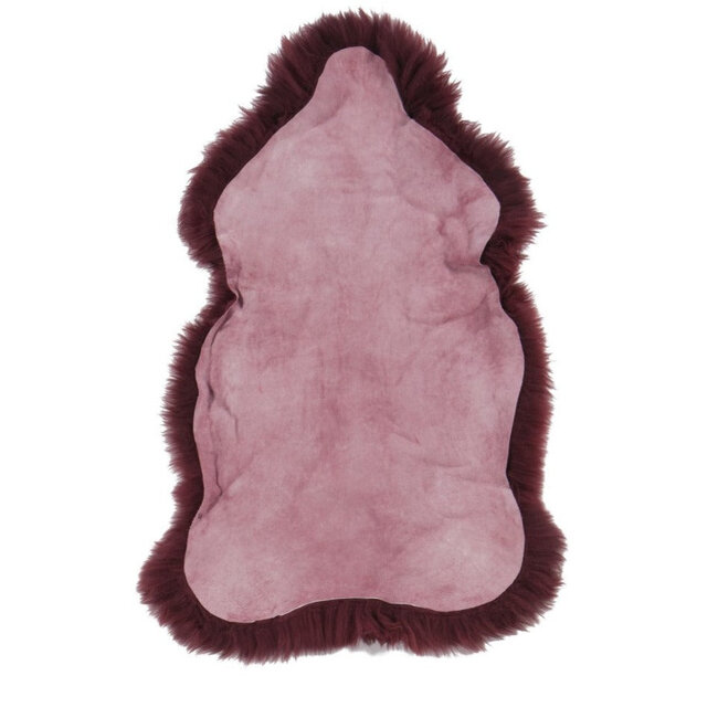 PuurLoom Kleed - 100x65cm -Merlot - Schapenvacht