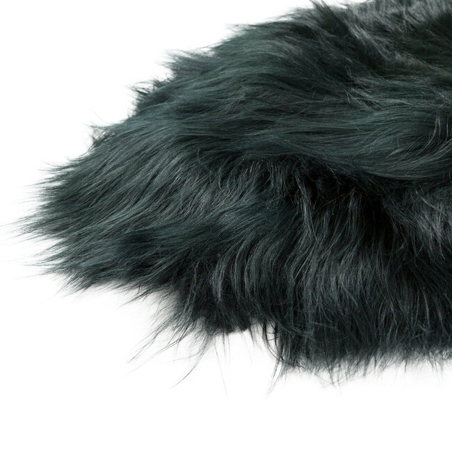 PuurLoom Kleed - 100x65cm - Donkergroen - Schapenvacht