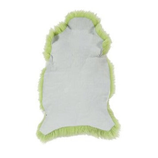 PuurLoom Kleed - 100x65cm - Appelgroen - Schapenvacht