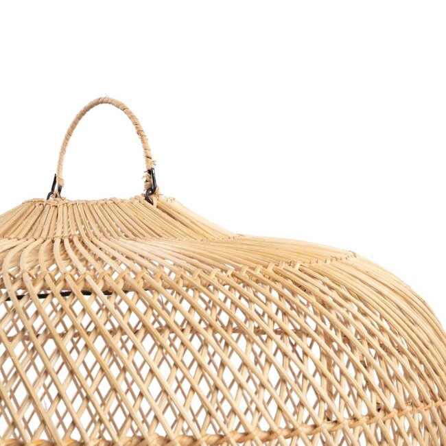 Hanglampkap Rotan Naturel L - De Batu Bolong