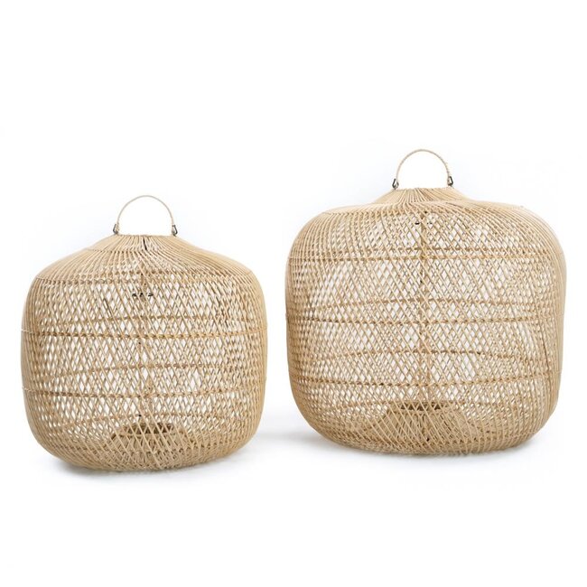 De Batu Bolong Hanglamp - ø60x55cm - Naturel - Rotan