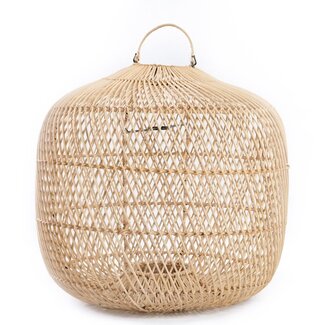 De Batu Bolong Hanglamp - ø60x55cm - Naturel - Rotan