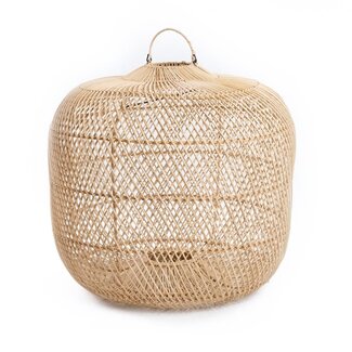 De Batu Bolong Hanglamp - ø50x48cm - Naturel - Rotan