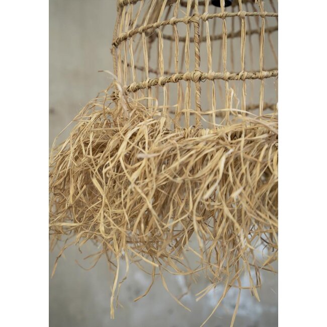 Hanglampkap Mendong Gras Naturel - De Casita S