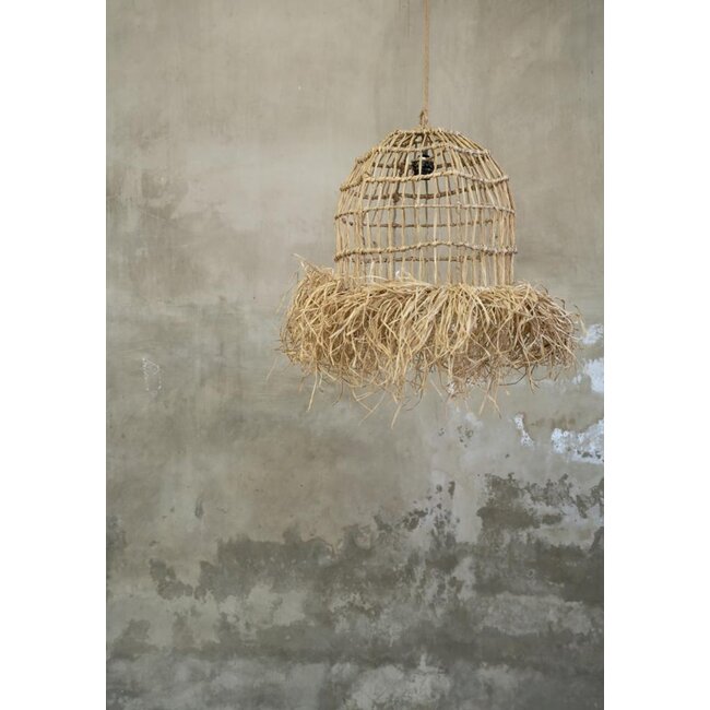 Hanglampkap Mendong Gras Naturel - De Casita S