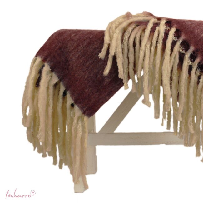 Imbarro Plaid Mary Aubergine - Elegant en Warm