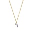 Ketting Amethist Opaliet Jade Goudkleurig