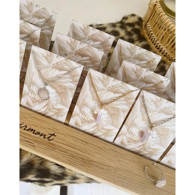 Ketting met Amethist - Zilverkleurig