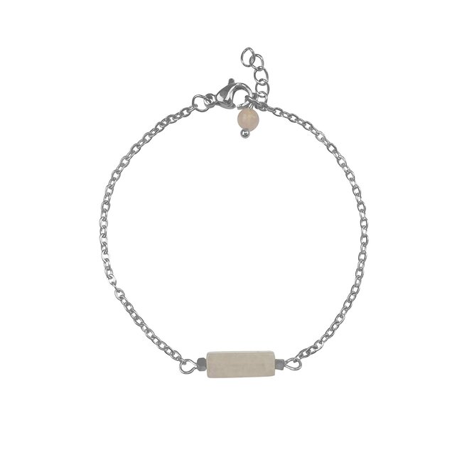Armband Rozenkwarts Hematiet Edelsteen