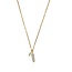 Ketting Rozenkwarts Maansteen Edelstenen Goudkleurig