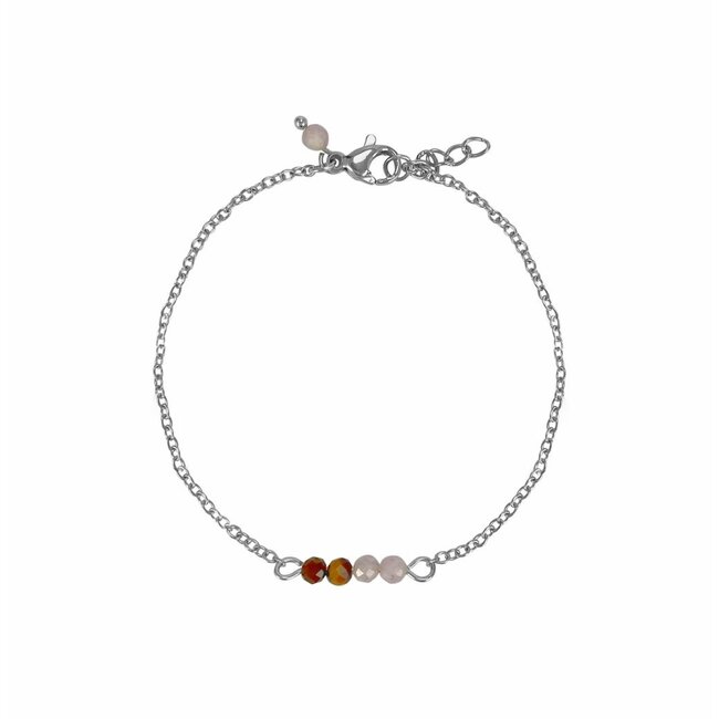 Armband Tijgeroog Kunziet Edelsteen Zilverkleurig