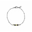 Armband met Toermalijn en Rutielkwarts Zilver